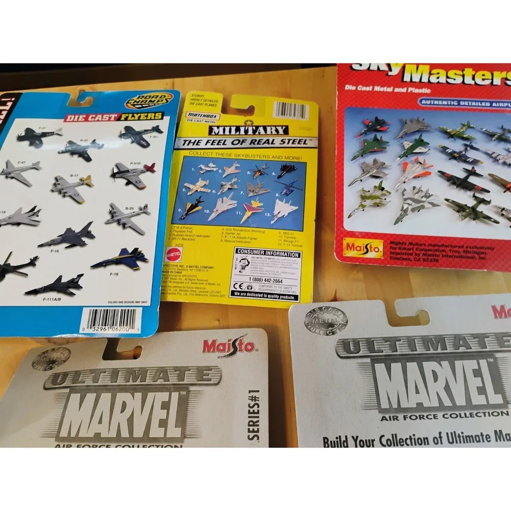 Vintage Toy Airplanes Lot Road Champs Matchbox Maisto Herpa Marvel Diecast